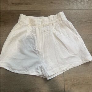 H&M High Waist White Shorts